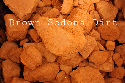 Brown Sedona Dirt Chunks. 1/2 lb pack!