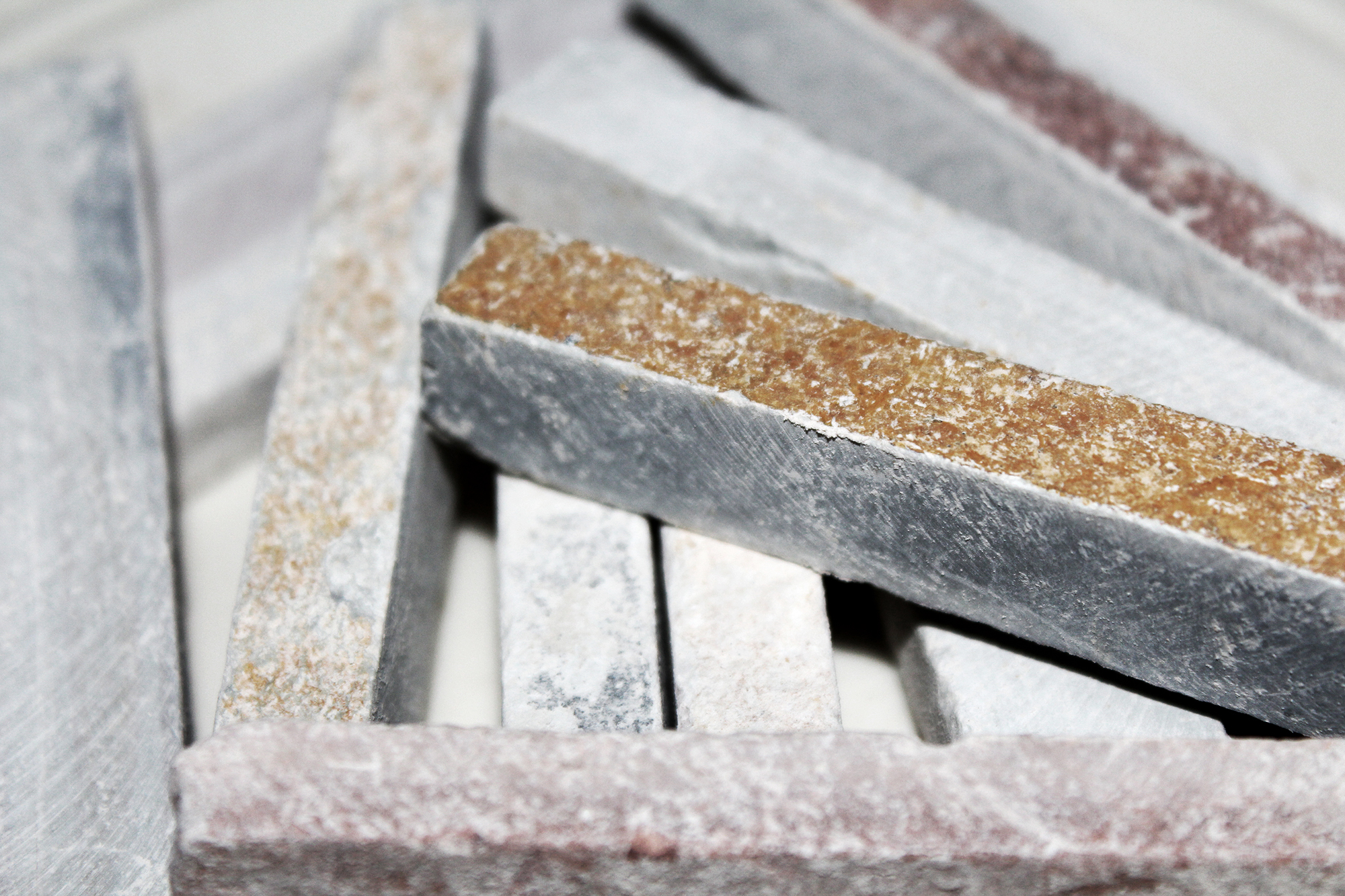 Slate block chunks that are slow eating for your pica pleasure