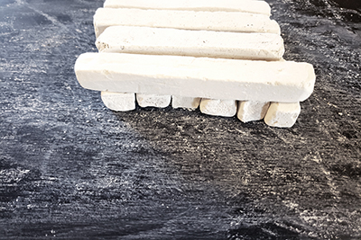 Dirty Clay Chalk Bars. Powdery, dusty and tastes like musty soil.