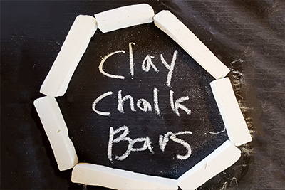 Dirty Clay Chalk Bars. Powdery, dusty and tastes like musty soil.