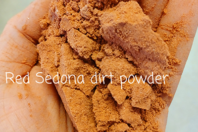 Sedona Red Dirt Powder. 1/2 lb. of flavorful fresh dirt.